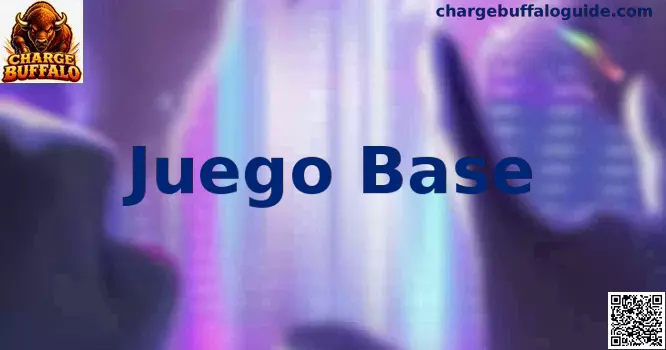 Ilustración del Juego Base de Charge Buffalo con temática de búfalos y rodillos de tragamonedas