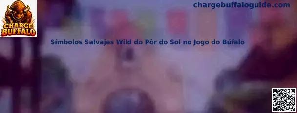Símbolos Salvajes Wild do Pôr do Sol no Jogo do Búfalo